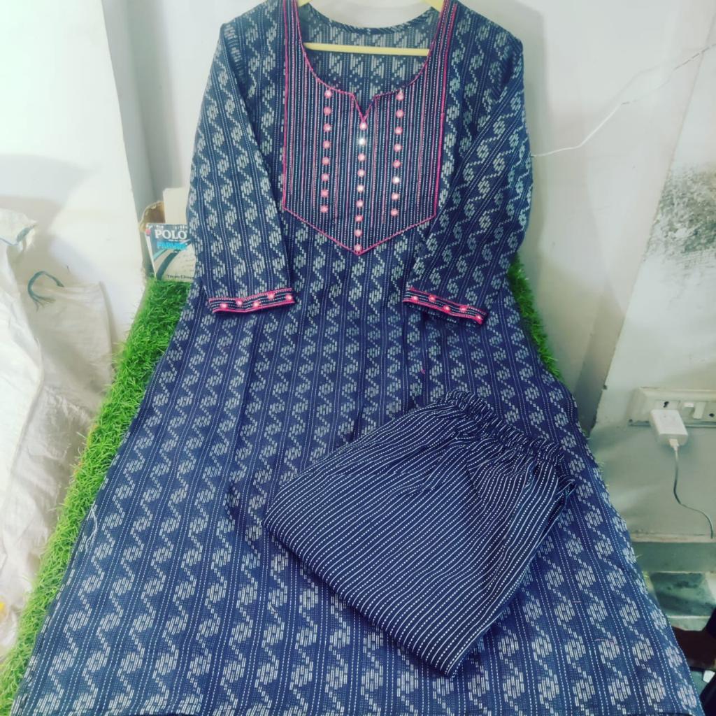 Blue Salwar - Cotton