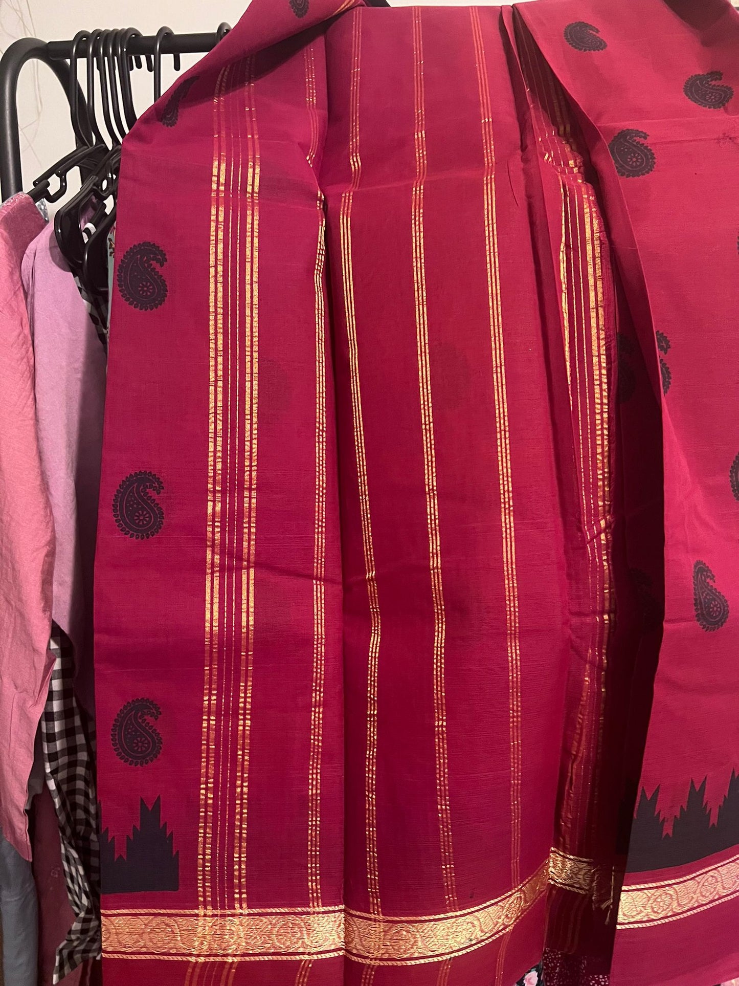 Madurai Chungudi Saree - Red